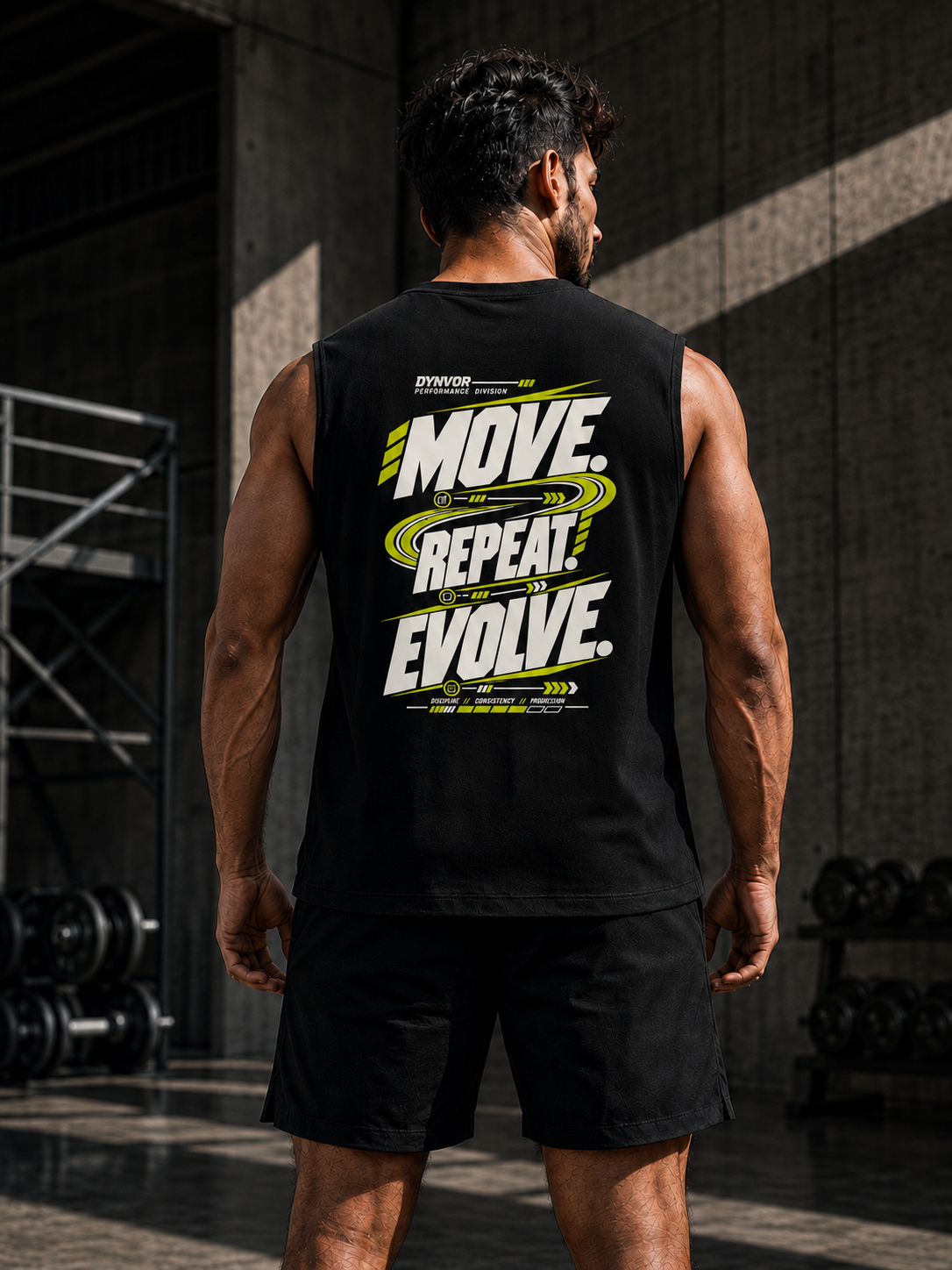 DYNVOR MOVE. REPEAT. EVOLVE back product view