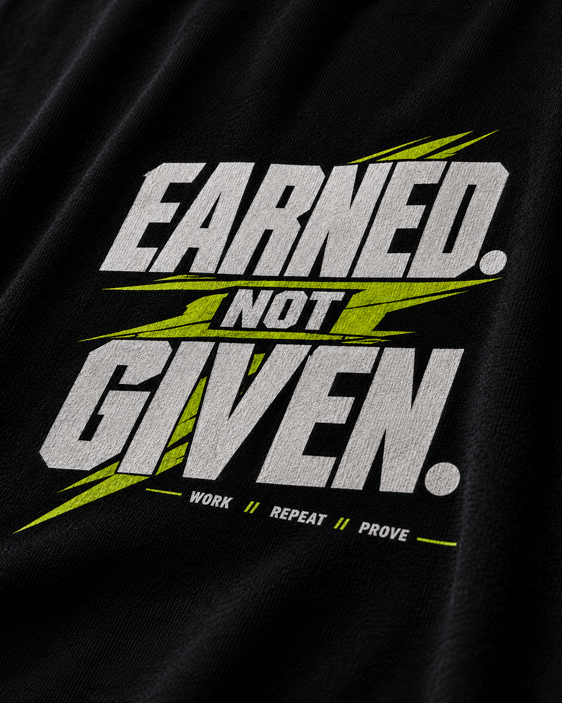 DYNVOR Earned Not Given artwork close-up
