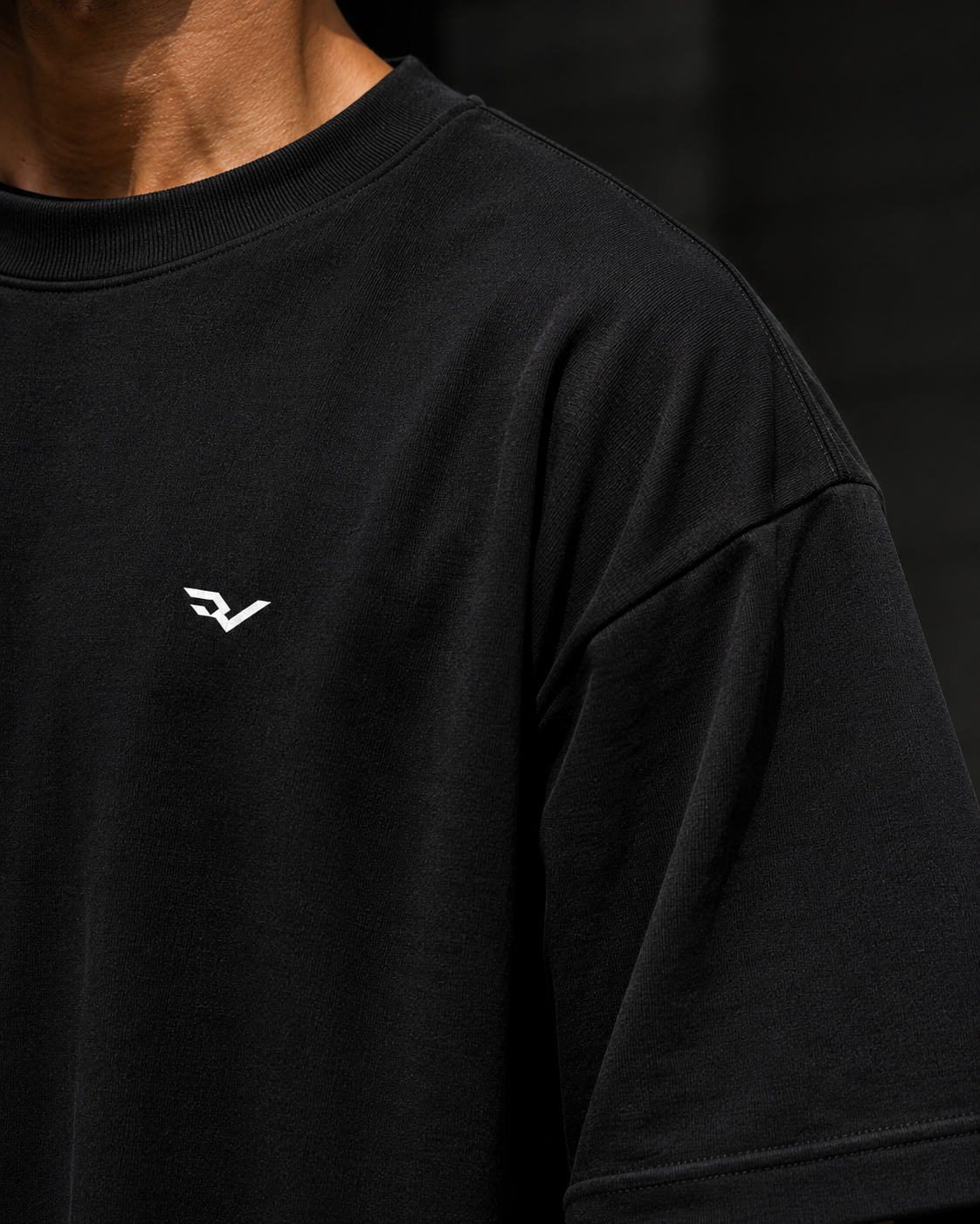 DYNVOR Every Action. Every Day. IT Adds Up collar and sleeve detail