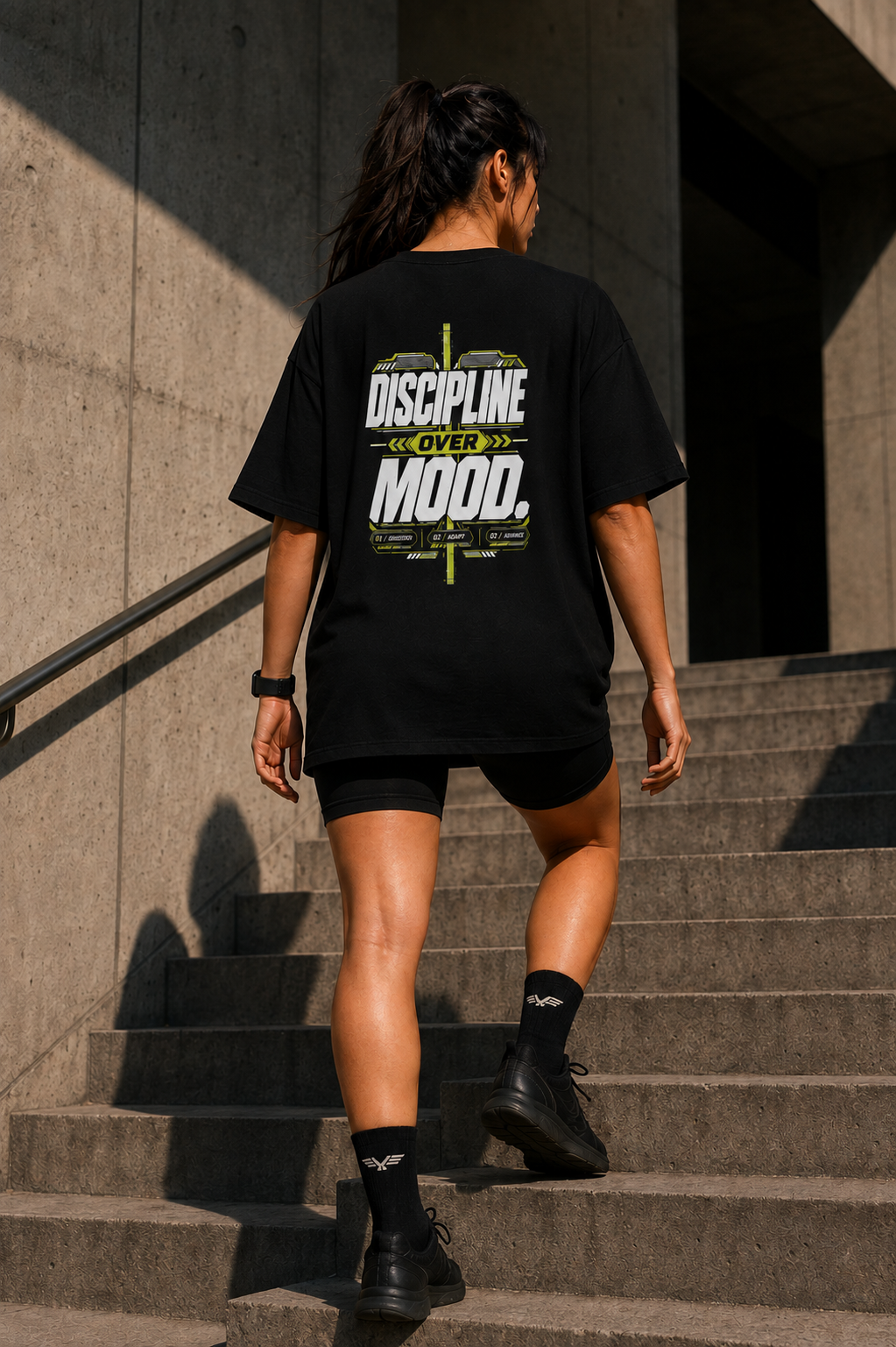 DYNVOR Discipline Over Mood lifestyle movement view
